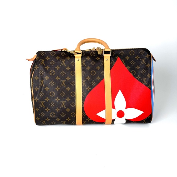 Authentic Louis Vuitton Game on Keepall 45 Bandouliere Monogram Duffle Weekender - Picture 2 of 11